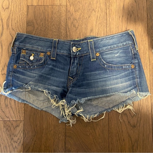 True religion joey cut off jean shorts 31 - Picture 2 of 4
